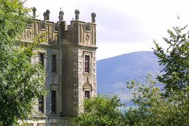 Borris House and mountain
